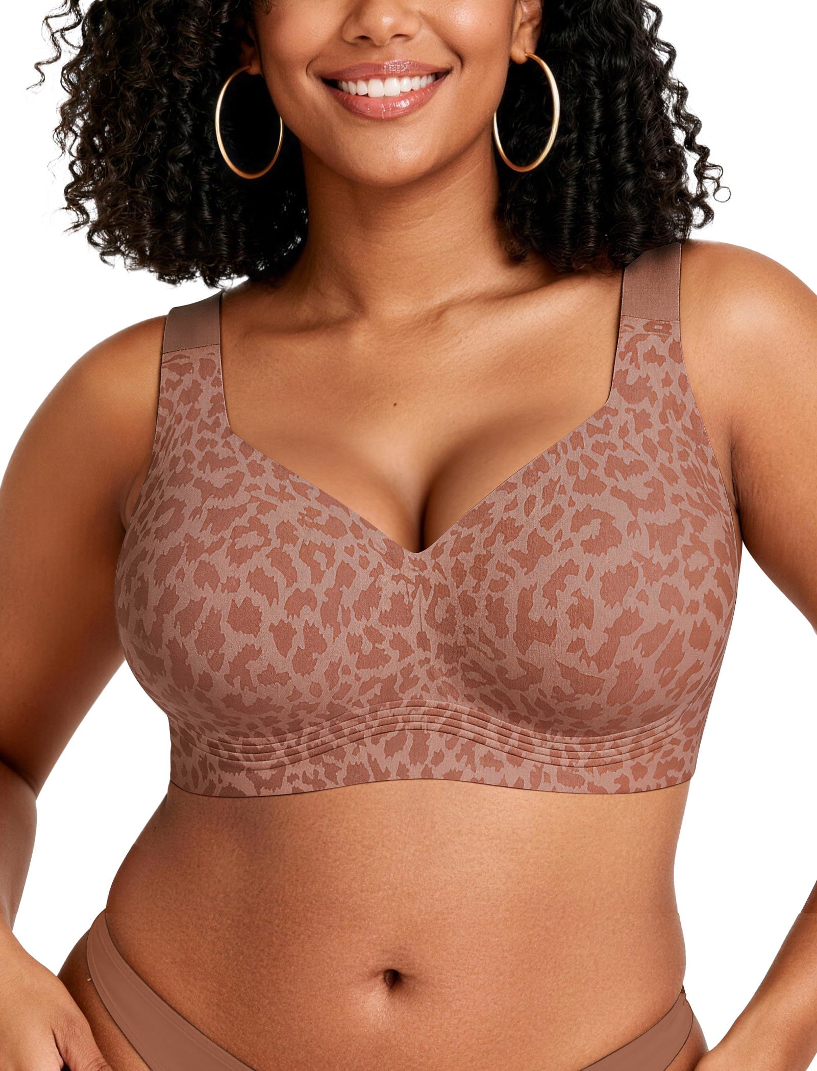 Stavella 360 Jelly Support Bra — Latte Leopard