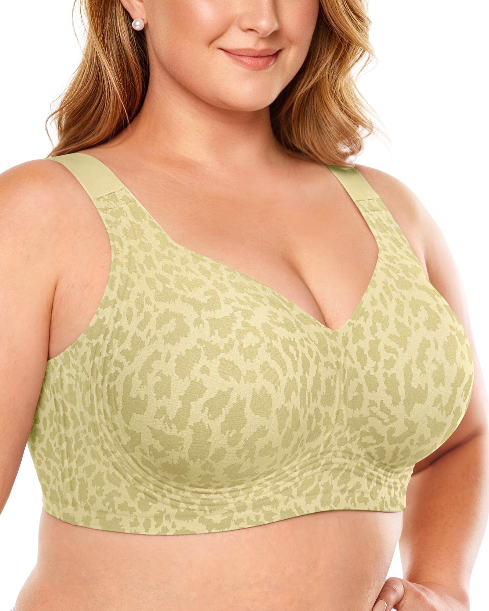 Stavella 360 Jelly Support Bra — Green Leopard