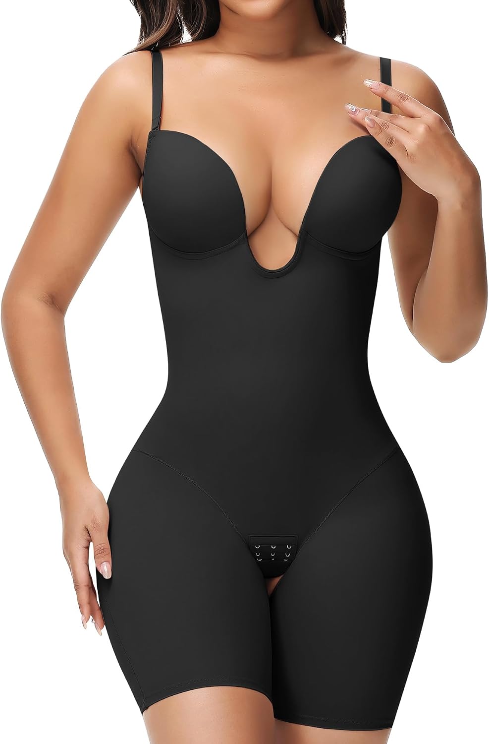 Stavella Backless Plunge Bodysuit — view 1
