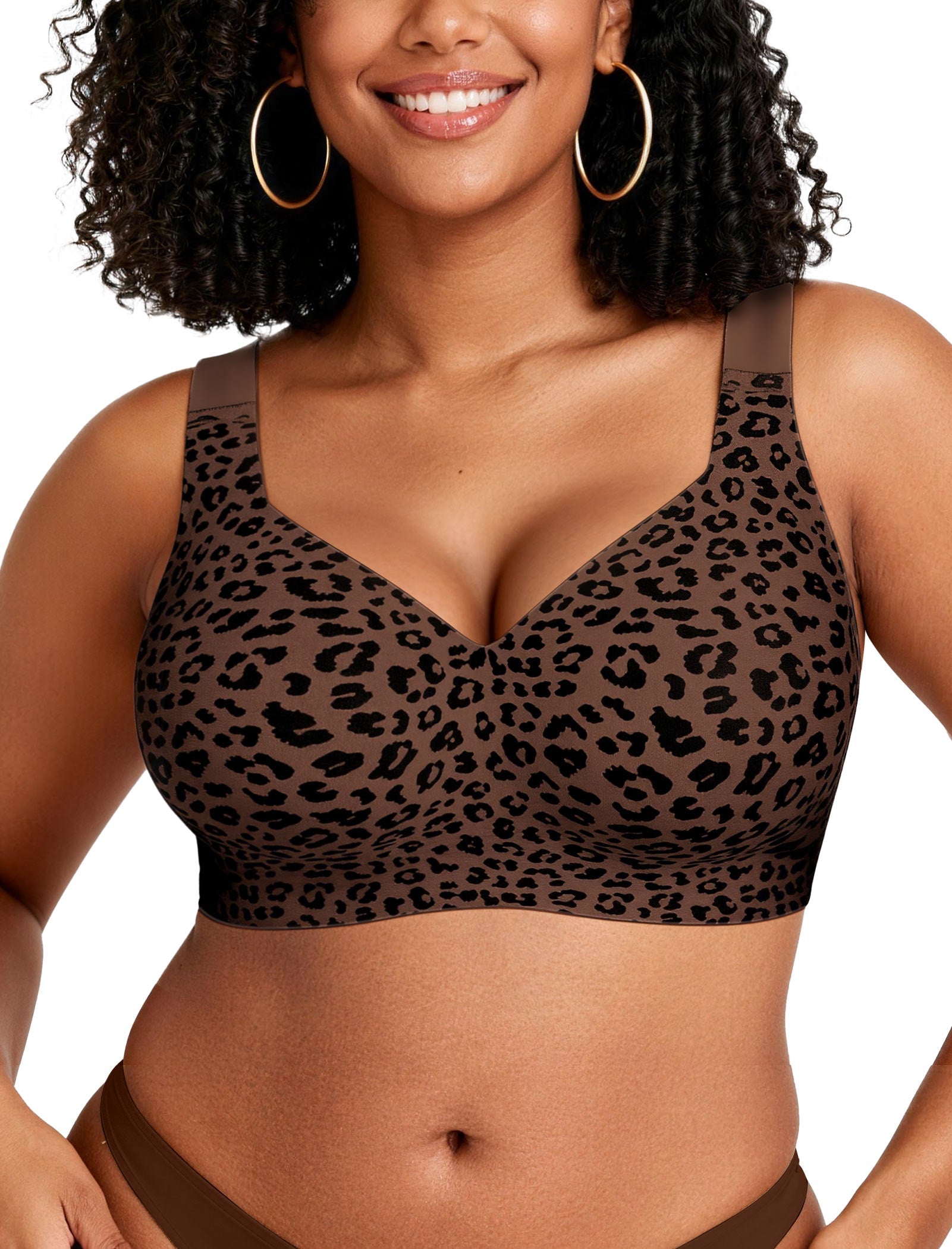 Stavella 360 Jelly Support Bra — Coffee Leopard