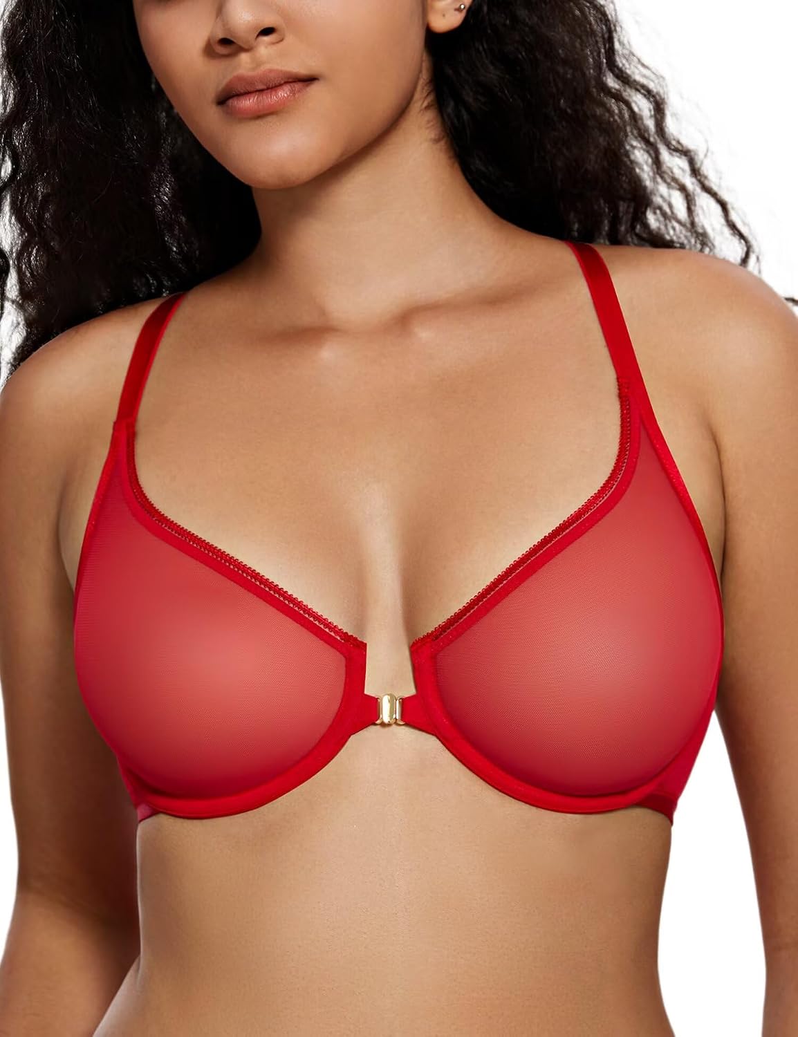 Stavella Sheer Mesh Front-Close Bra — view 1