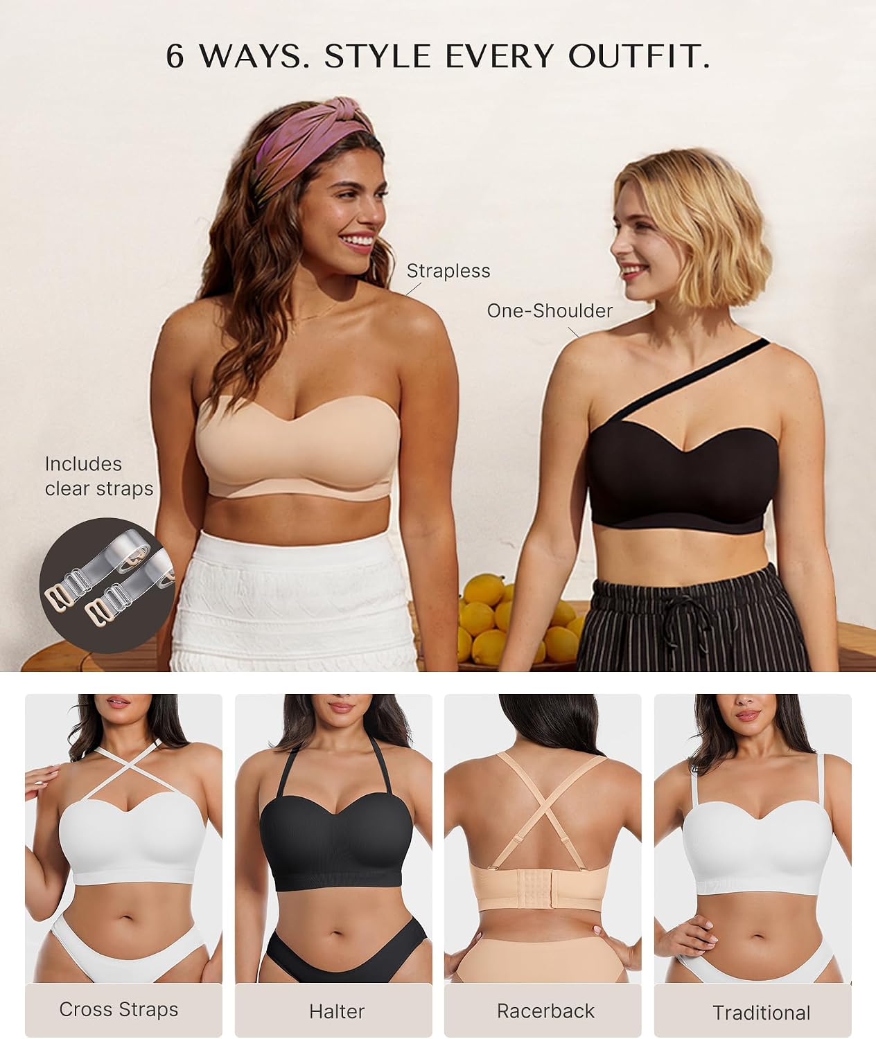 Stavella Strapless Bandeau Bra — view 2