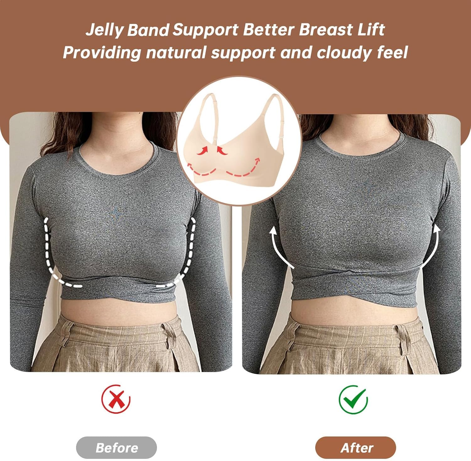 Stavella Jelly Gel Wireless Bra — view 4